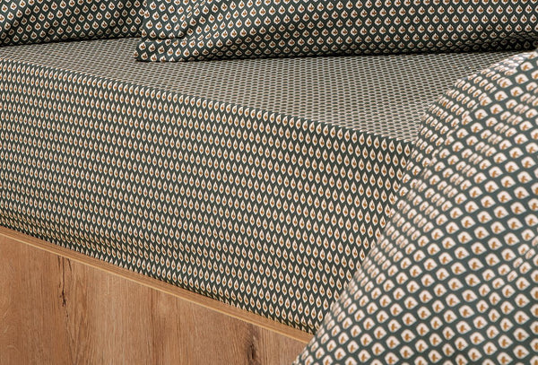 Mix Match Tiny Antraciet Hoeslaken Eenpersoons