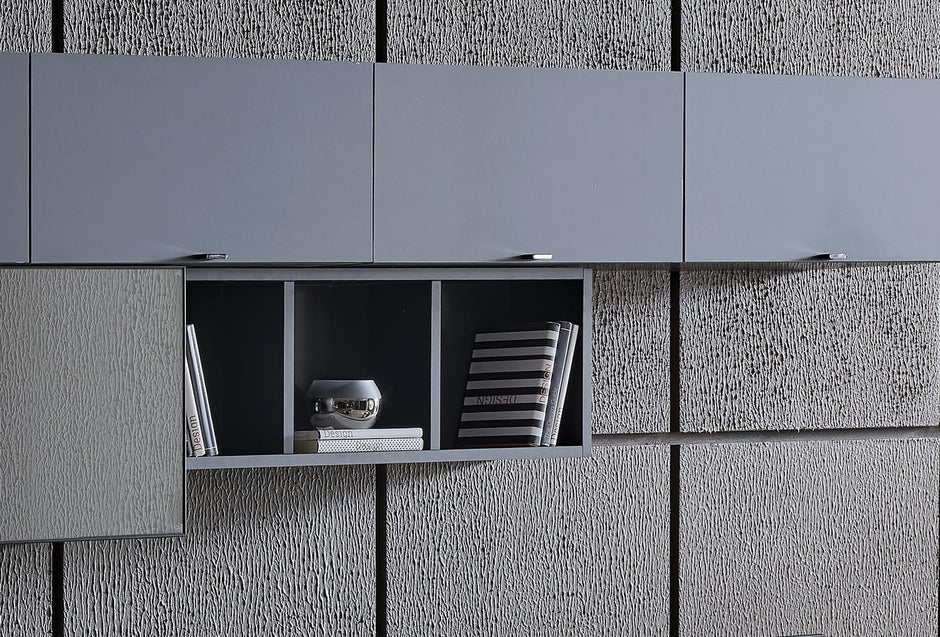Legato Hangkast met 4 lades Kleur Zwart