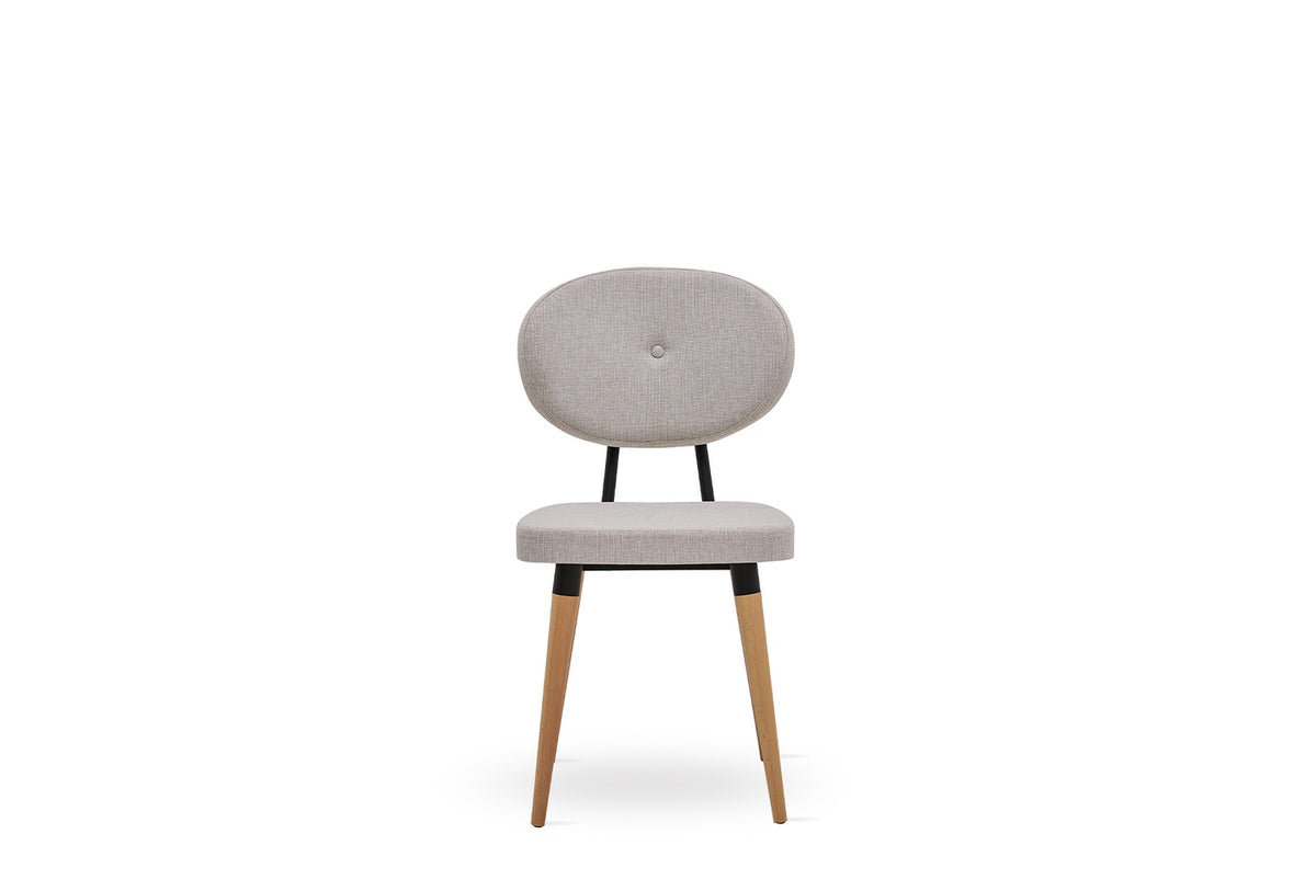 Palladio Eetkamerstoel Linnen stof Beige - foto 4