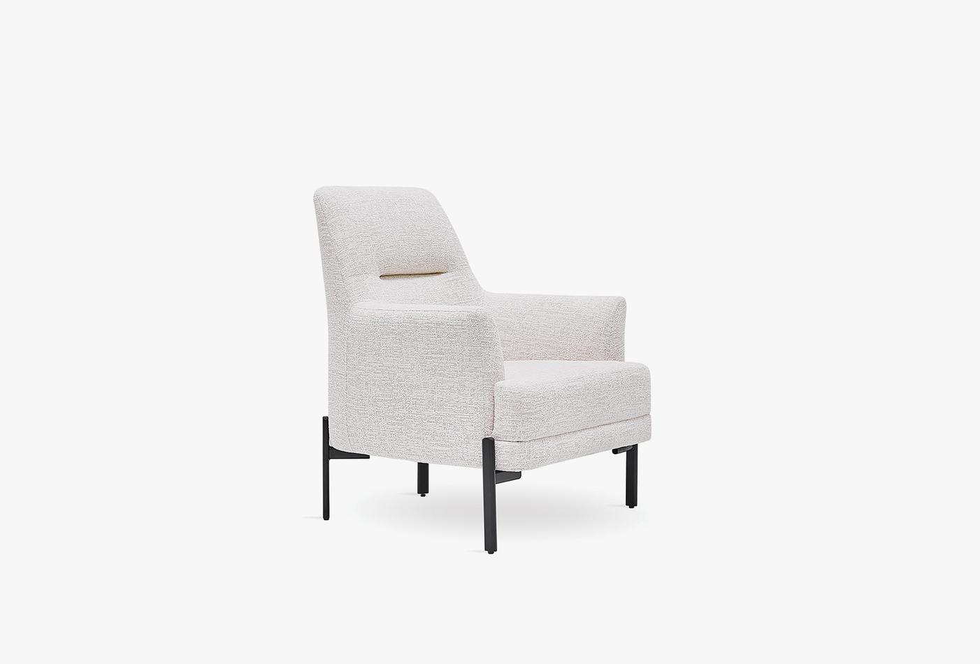 Terra Fauteuil Linnen geweven Wit - foto 2