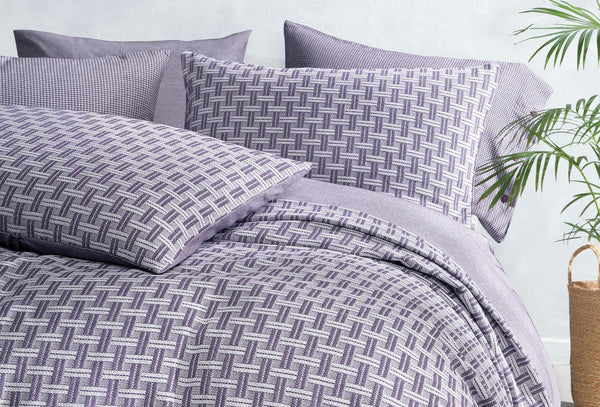 Clara Paars Bed Sprei Seti Eenpersoons
