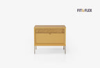 Fit Flex 2 met lades op poten Module Geel 80x67