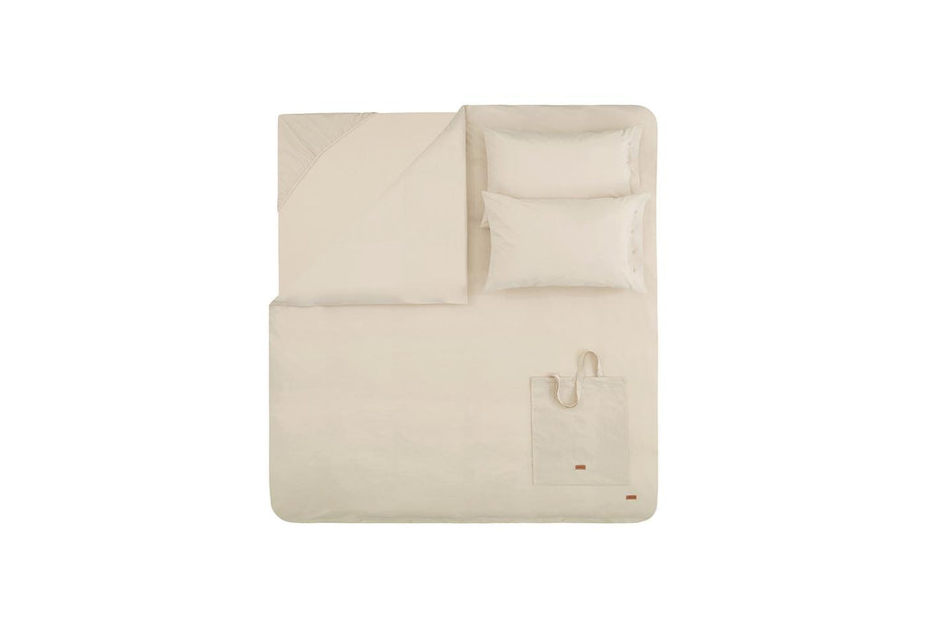 Plain Beige Dekbedovertrekset Tweepersoons - foto 4
