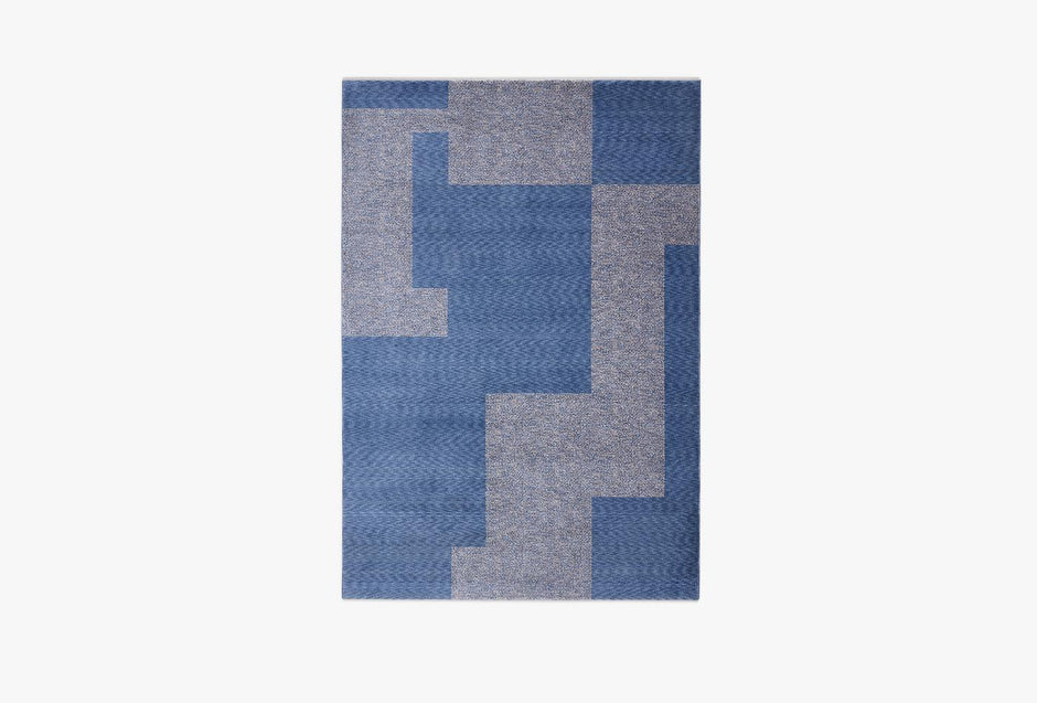 Diagram Vloerkleed Blauw Grijs 160 X 230