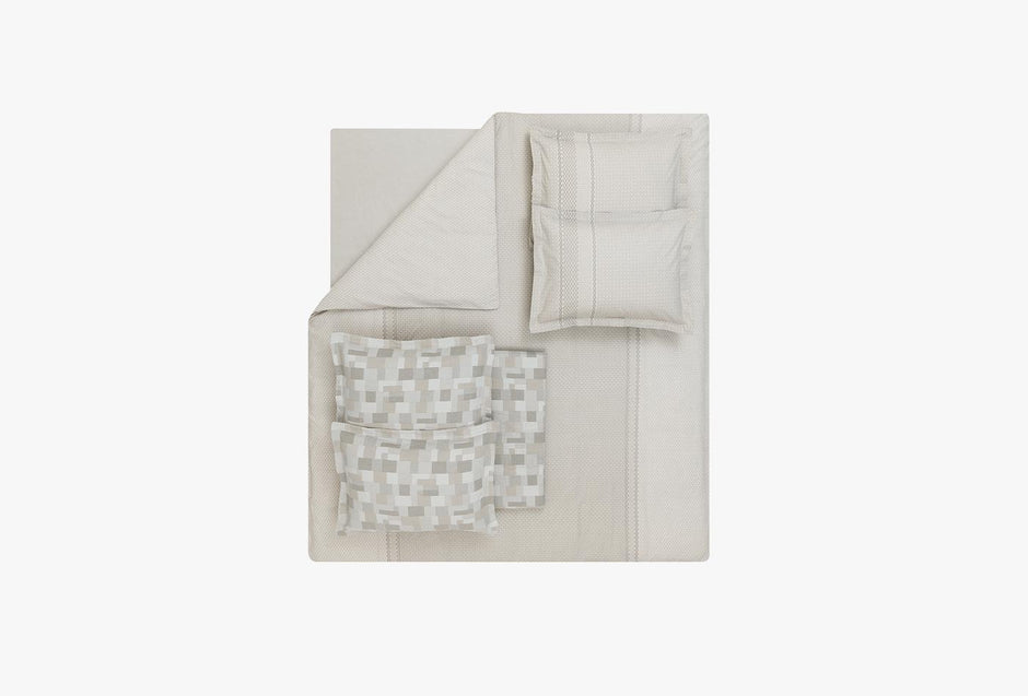 Tanna Beige met bedsprei Dekbedovertrekset Tweepersoons