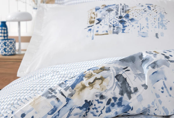 Marlen Blauw Dekbedovertrekset Tweepersoons