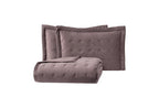 Vals Asgrijs Fluweel Bed Sprei Seti Tweepersoons - foto 4