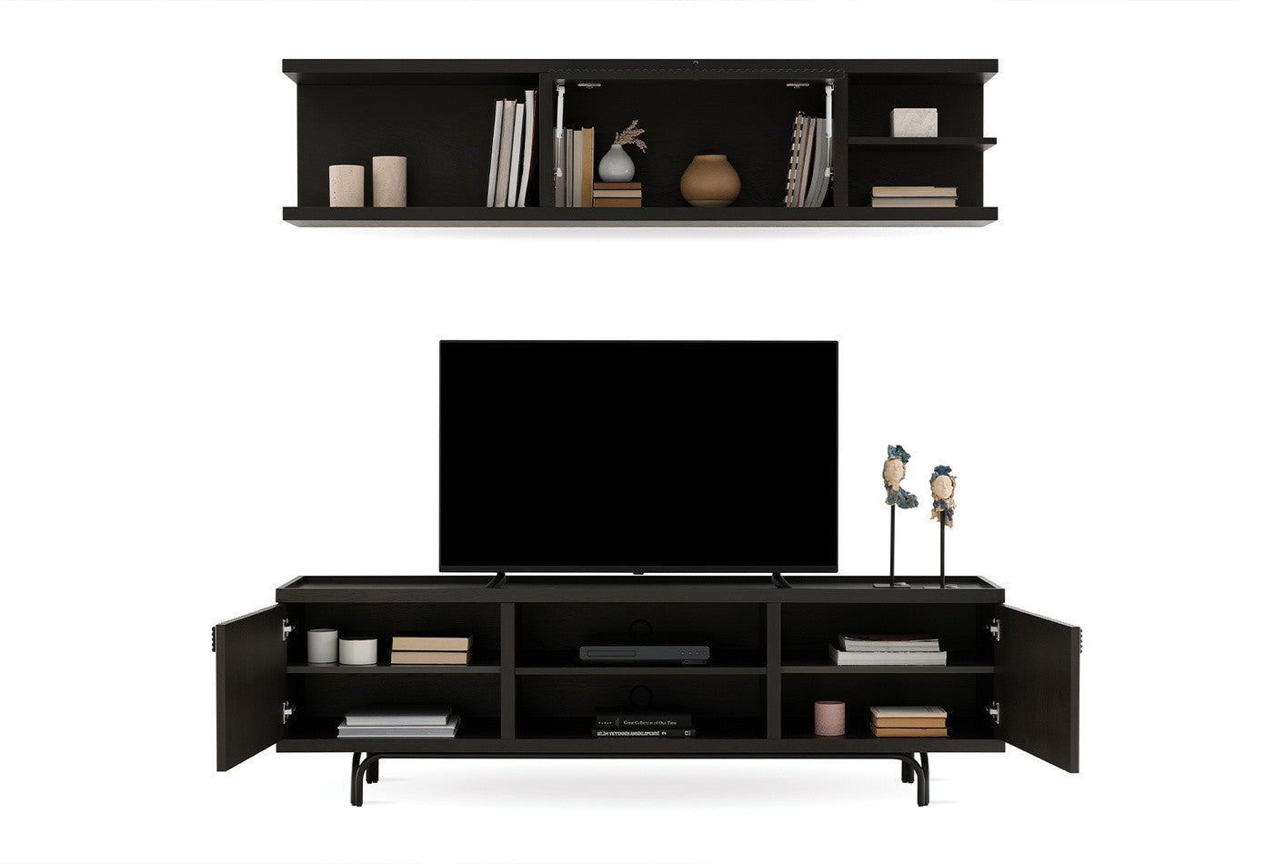 Austin Mini Tv-meubel Donker OAK kleur 250x45 cm - foto 5