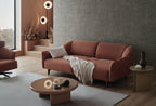 Hera 3-Zitsbank met Slaapfunctie + Fauteuil Orme Stof Donker Zalm - foto 5