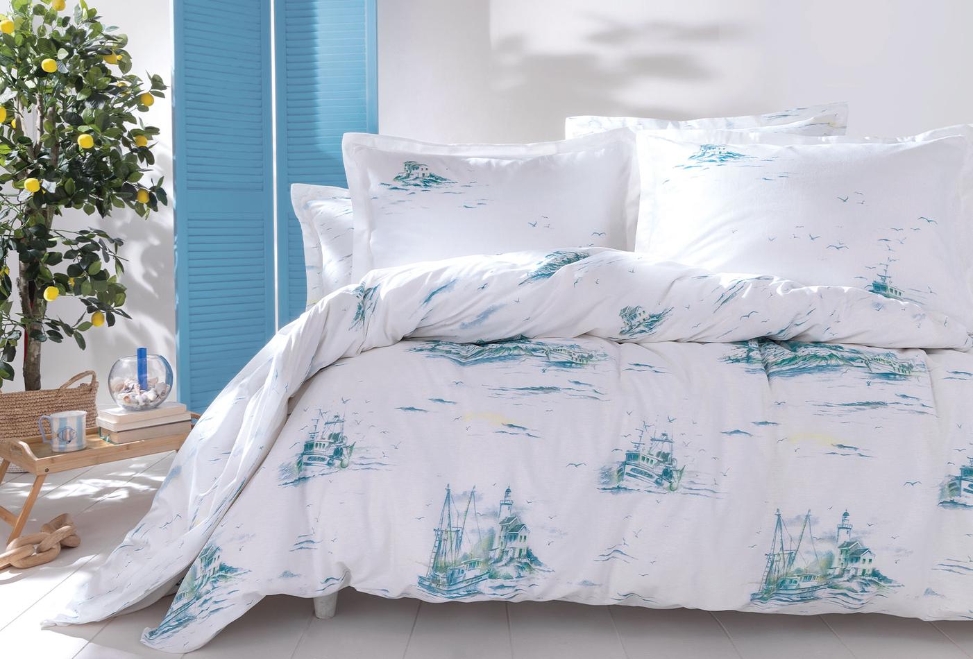 Onie Blauw Dekbedovertrekset Tweepersoons Xl - foto 3