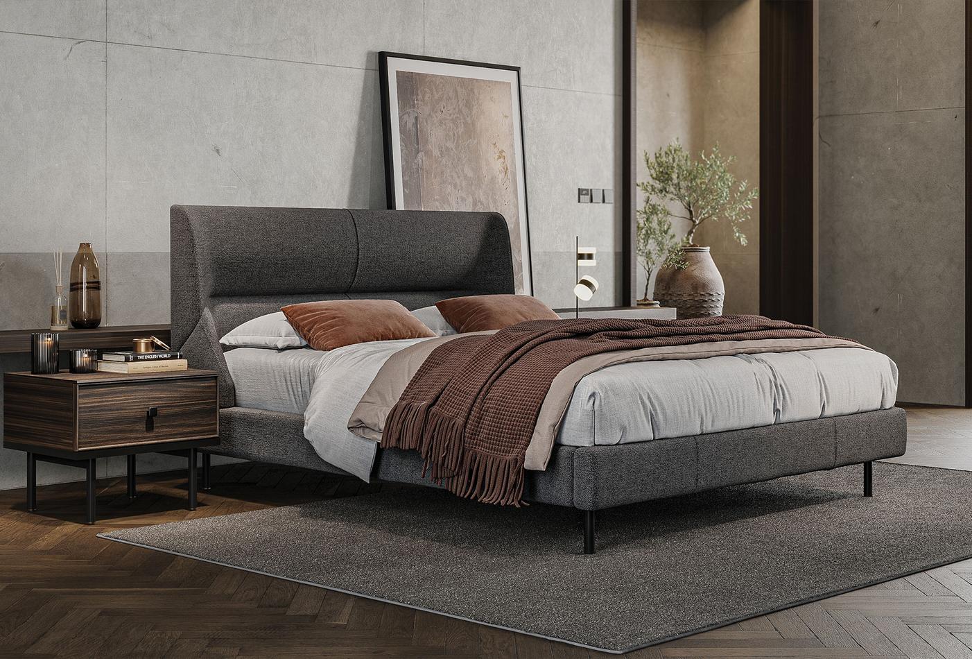 Parma Bed Incl. Hoofdbord Antraciet - foto 3