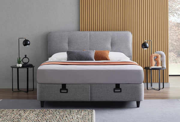 Lotto Cool Action Boxspring met hoofdbord 90X190 Cm Blauw