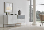 Legato Dressoir OAK poten Eettafel Vast Cordell Eetkamerstoel 4 Stuks Kleur Wit - foto 3