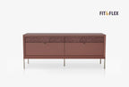 Fit & Flex Module met 4 lades op poten - Sorbet 160x67 cm