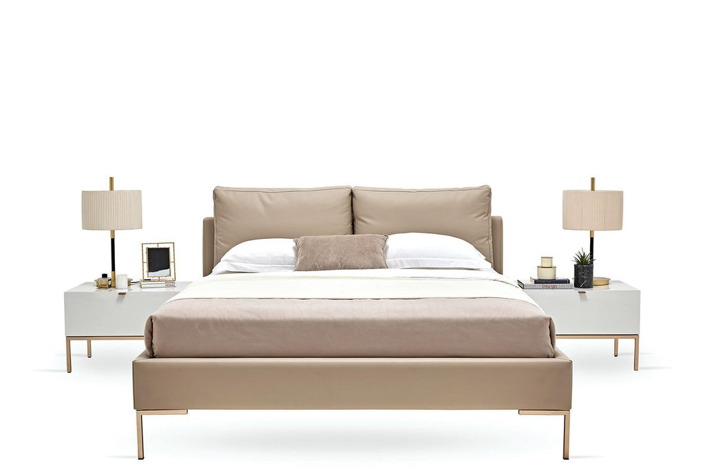 Legato Bed Met Hoofdbord Creme leatherlook - foto 6