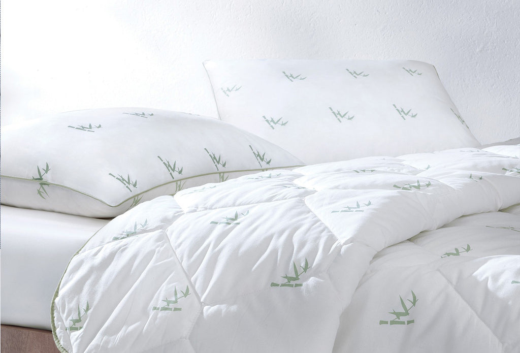 Bamboe Roll-Pack Dekbed Kussen Set