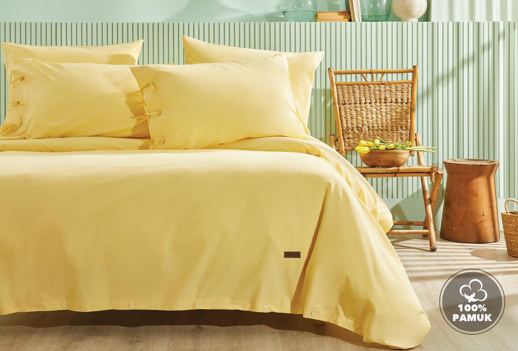 Plainer Geel Dekbedovertrekset Tweepersoons Xl