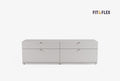 Fit Flex 4 met lades met basis Module Keten 160x49