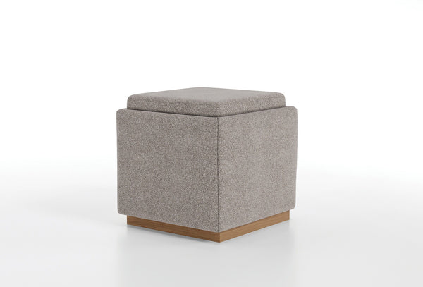 Marsana met opbergruimte Tafelpoef 71001 Beige Geweven stof