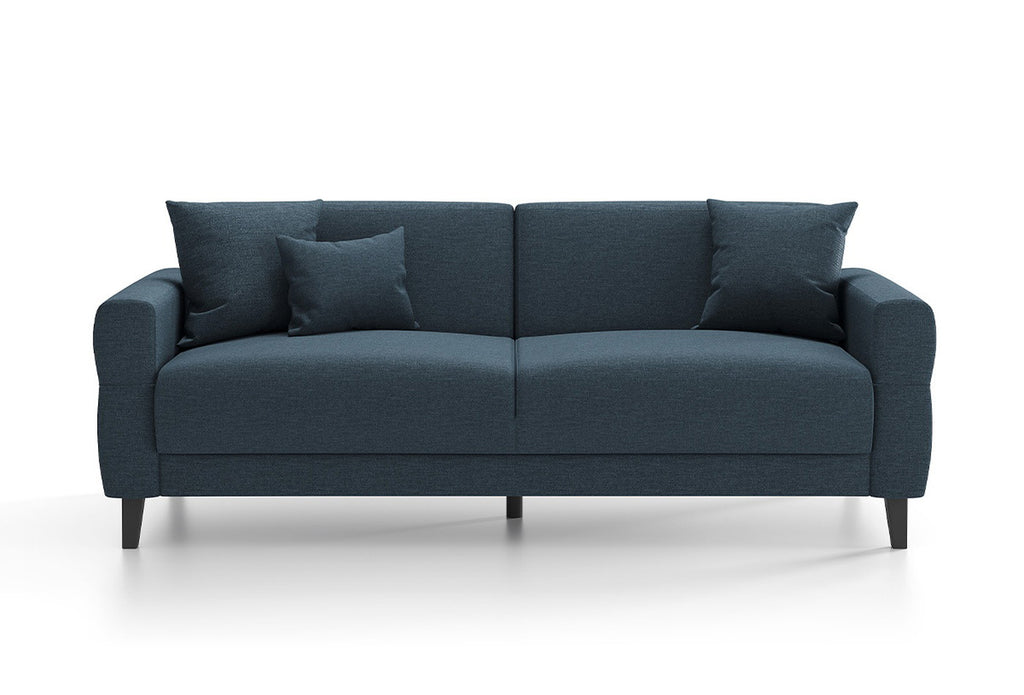 Astera Plus 3-Zitsbank met slaapfunctie Fluweel Marineblauw - foto 6