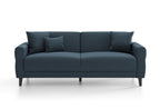 Astera Plus 3-Zitsbank met slaapfunctie Fluweel Marineblauw - foto 6