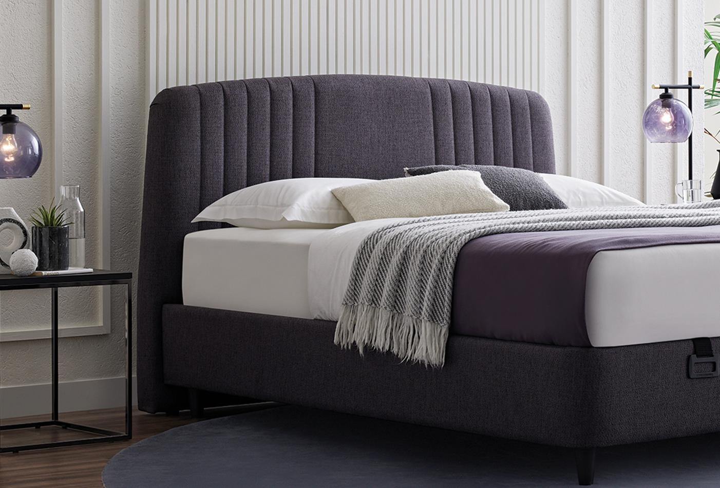 Canto Silver Boxspring met hoofdbord 90x190 cm Antraciet - foto 4