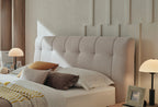 Paloma Boxspring met hoofdbord 160x200 cm Creme - foto 6