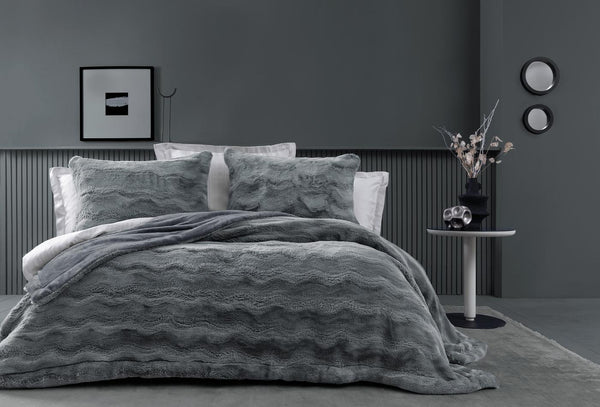 Liza Antraciet Bed Sprei Seti