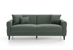Astera Plus 3-Zitsbank met slaapfunctie Chenille Amandel Groen - foto 6