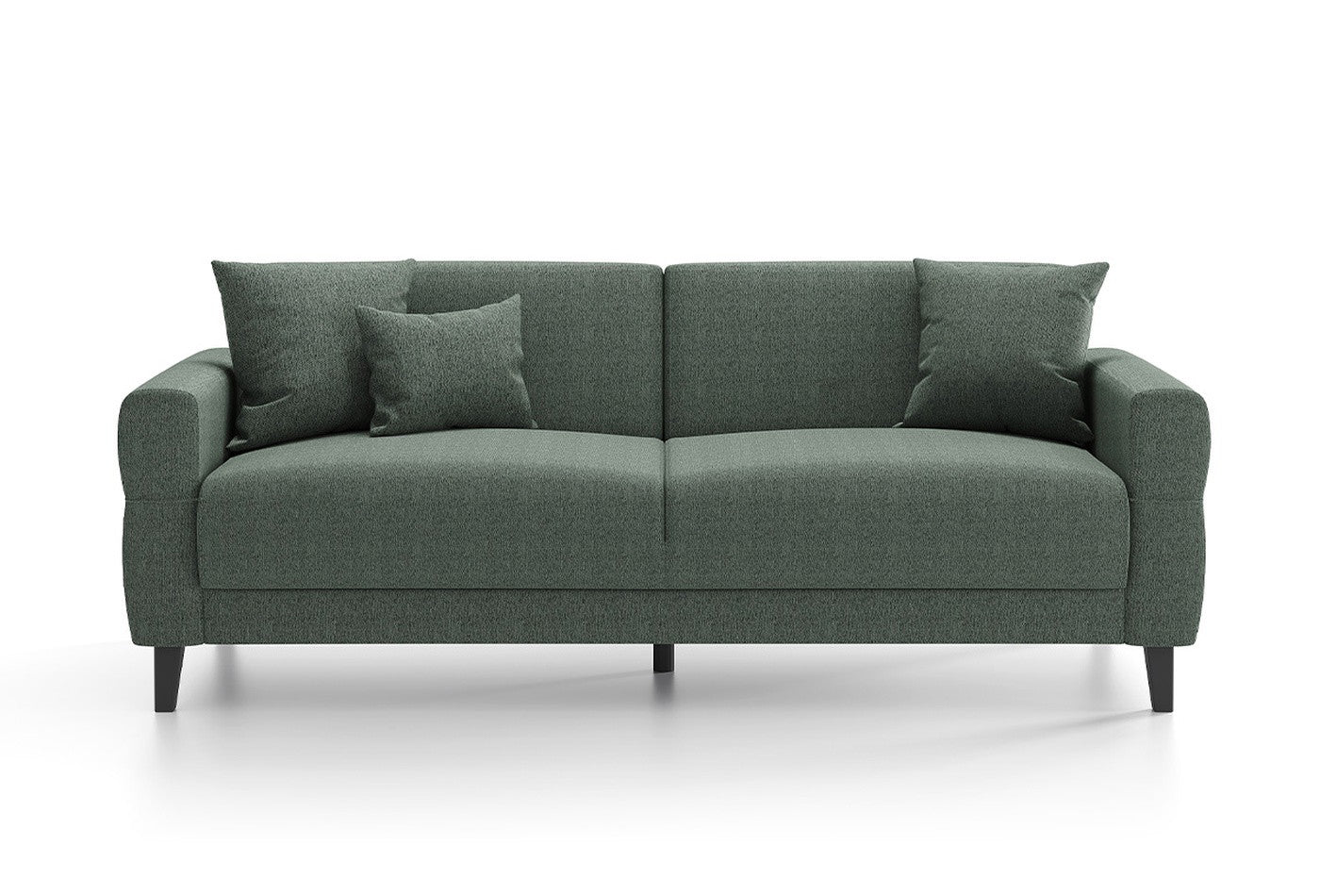 Astera Plus 3-Zitsbank met slaapfunctie Chenille Amandel Groen - foto 6