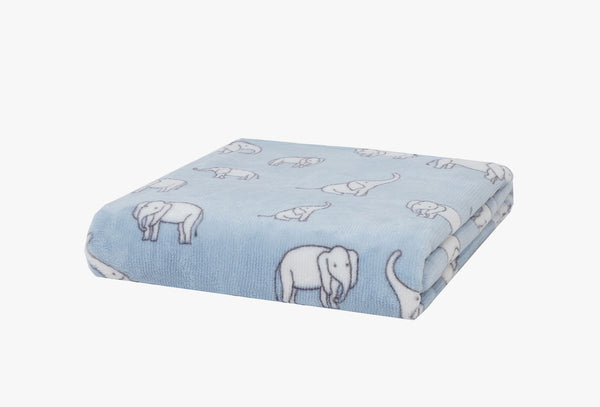 Povey Blauw Wellsoft Deken
