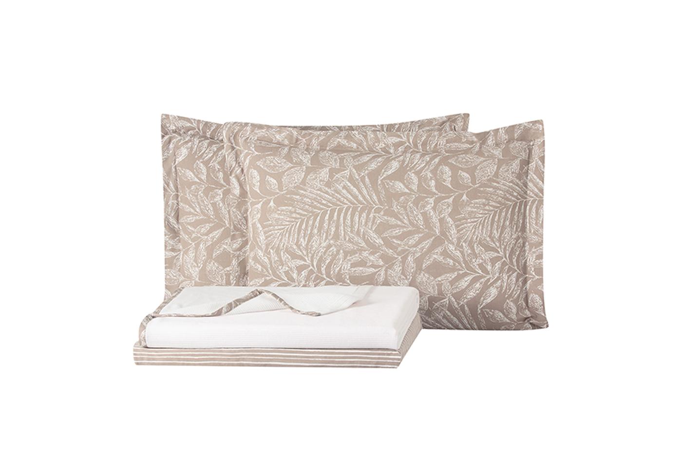 Noelle Beige Pique Tk Tweepersoons - foto 6