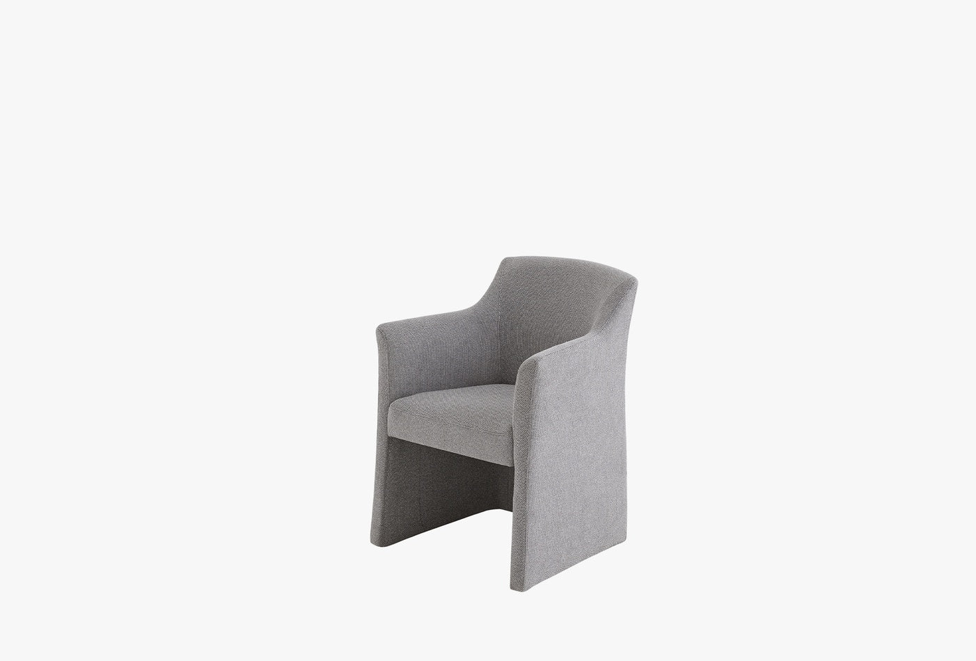 Austin Eetkamerstoel Geweven stof Fauteuil Tasarim Donkergrijs - foto 2