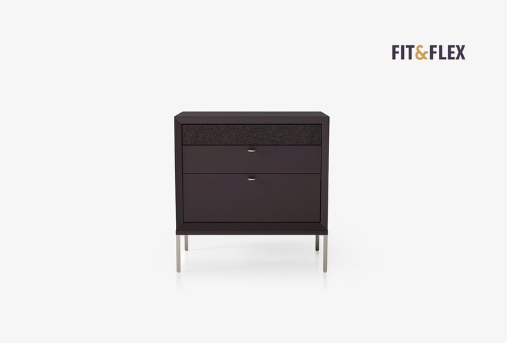 Fit & Flex Module met 3 lades op poten - Bitter 80x82 cm
