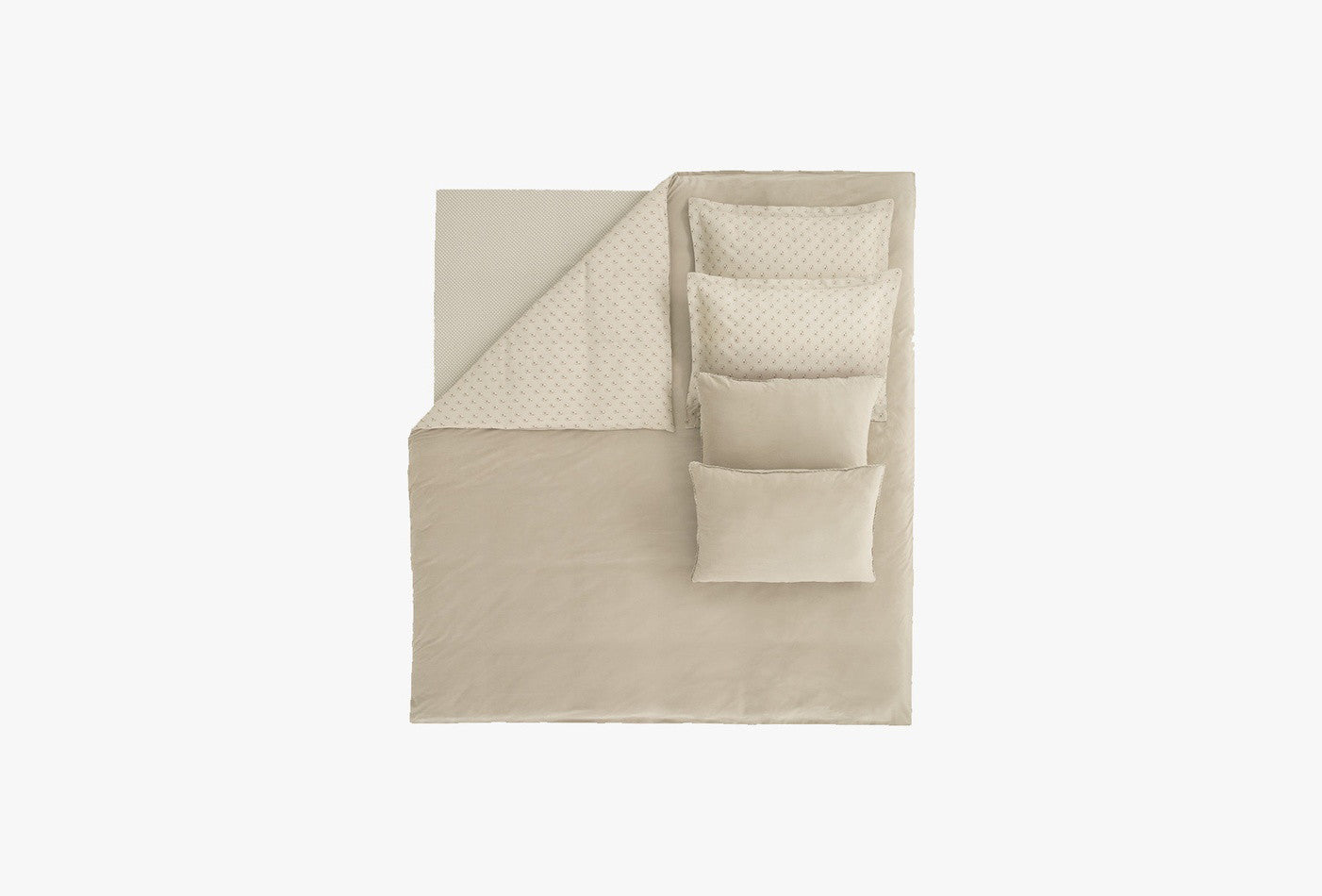 Charme Arwin Taupe Fluweel Saten Dekbedovertrekset Tweepersoons - foto 2