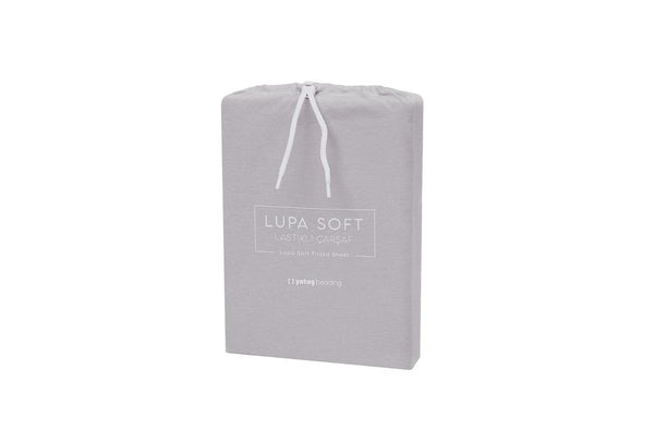 Lupa Soft Grijs Hoeslaken Eenpersoons