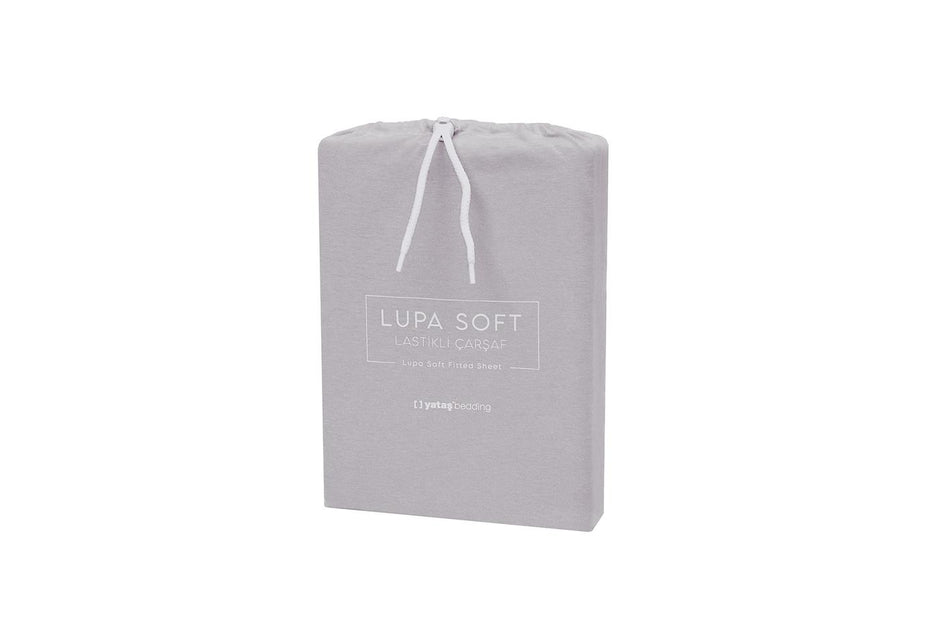 Lupa Soft Grijs Hoeslaken Eenpersoons