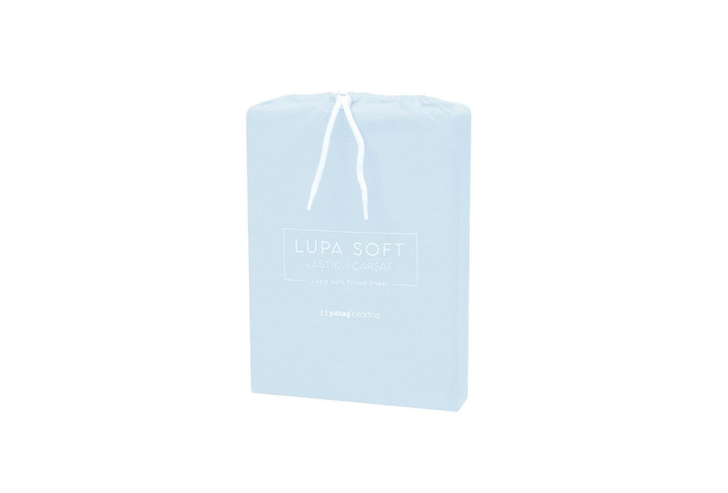Lupa Soft IJsblauw Hoeslaken Eenpersoons - foto 3