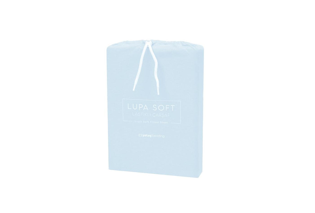Lupa Soft IJsblauw Hoeslaken Eenpersoons - foto 3