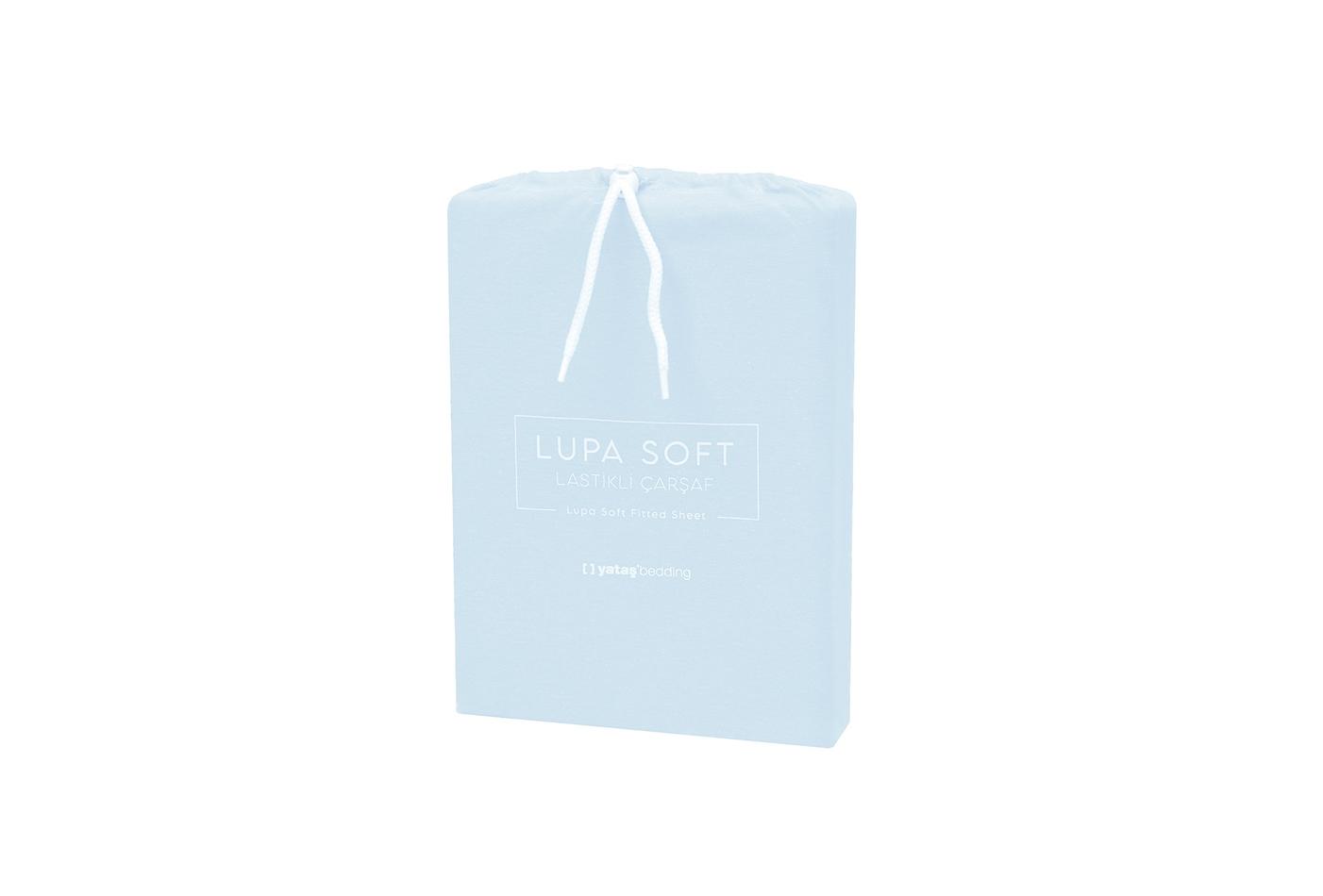 Lupa Soft IJsblauw Hoeslaken Eenpersoons - foto 3