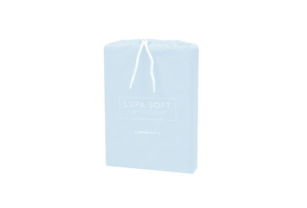 Lupa Soft IJsblauw Hoeslaken Eenpersoons