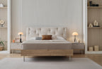 Cante Bed met hoofdbord 160x200 cm Creme - foto 4