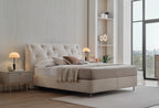 Cante Boxspring Met Hoofdbord Beige