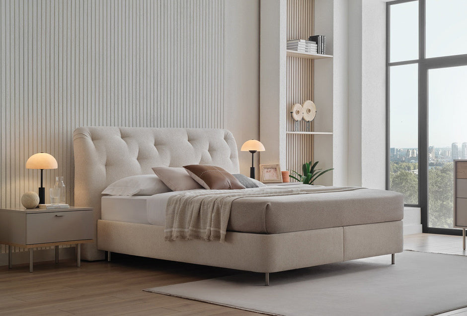 Cante Boxspring Met Hoofdbord Beige
