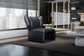 Puddle Fauteuil Echt leer Marine