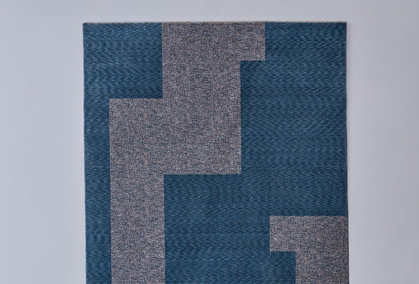 Diagram Vloerkleed Blauw Grijs 160 X 230