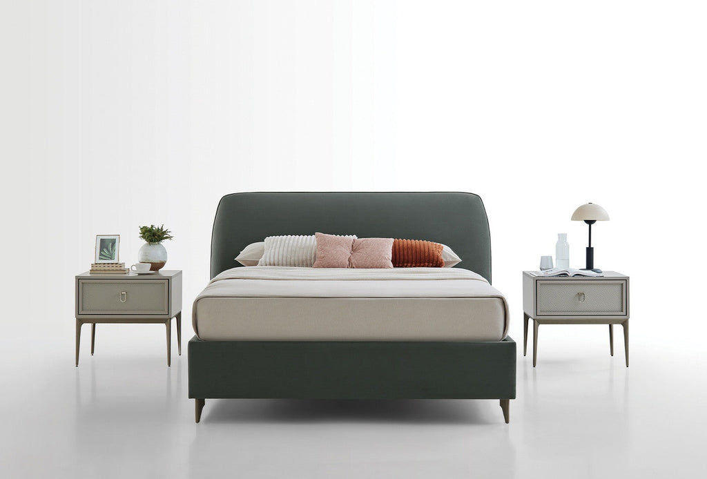 Hera Boxspring Met Hoofdbord Kadife Geweven Groen - foto 6