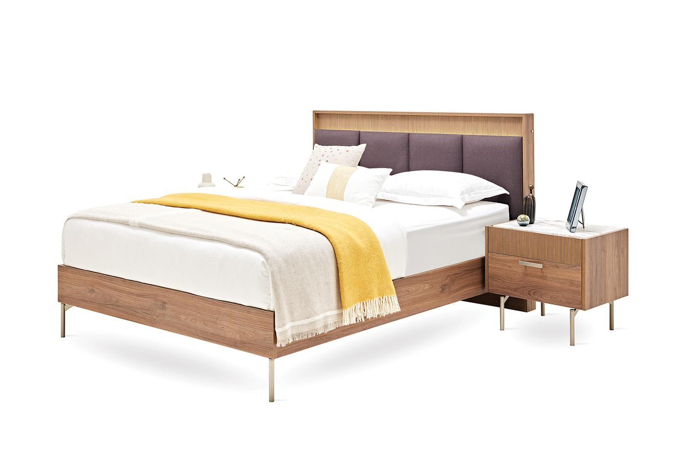 Pavia Bed Incl. Hoofdbord 160x200 cm Bruin - foto 5