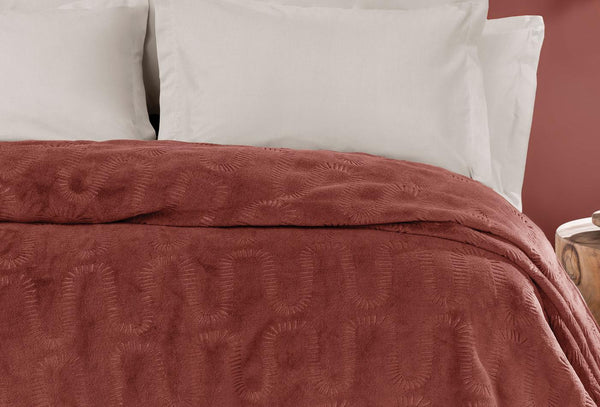 Tricia Terracotta Deken Tweepersoons