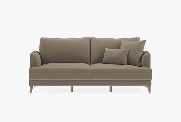 Fiore 3-Zitsbank met slaapfunctie Mohair 11702 Melkkleur Bruin